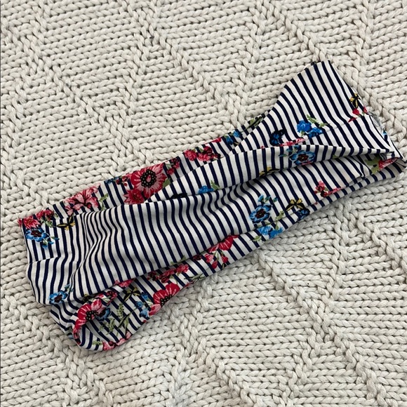Floral Striped Headband - Picture 1 of 1